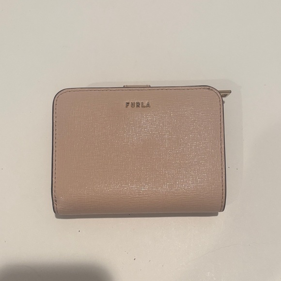 Furla Handbags - Furla leather tan small zip around and snap wallet